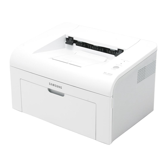 Samsung ML-2010 - B/W Laser Printer Manuals