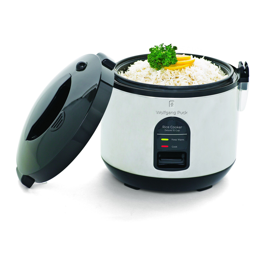 Wolfgang Puck 10 Cup Electric Rice Cooker Manuals