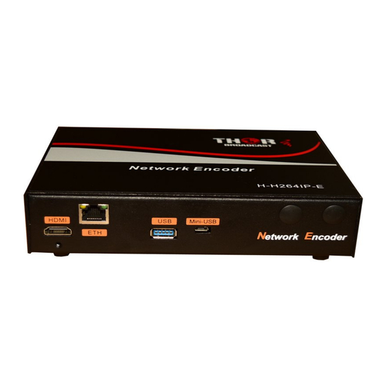 Thor Broadcast H-H.264IP-E Manual