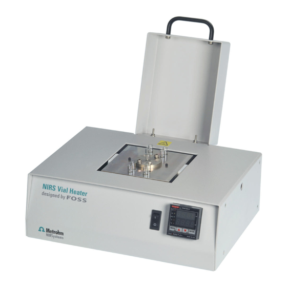Metrohm NIRS Vial Heater Manuals