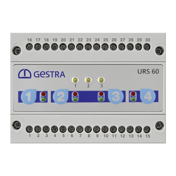 GESTRA URS 60 Installation & Operating Manual