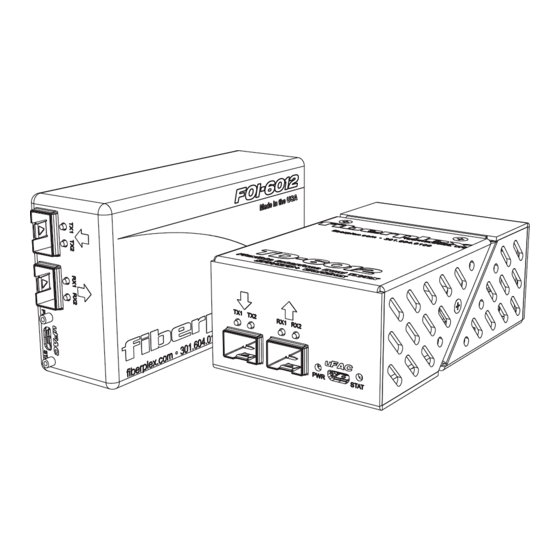 Fiberplex FOI-6012 User Manual