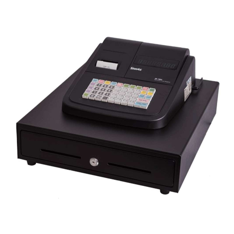 Sam4s ER180U, ER180UDL Electronic Cash Register Quick Setup Guide