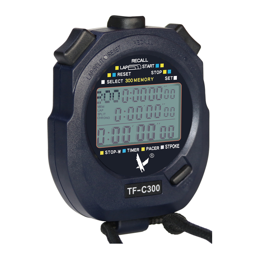 Leap TF-C300 - Leap Professional Stopwatch Manual | ManualsLib