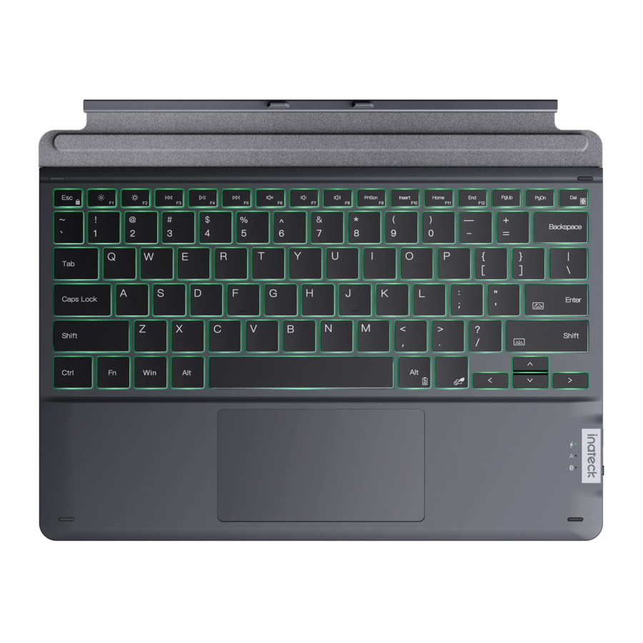Inateck KB05111 Bluetooth 5.0 Keyboard Cover for Surface Pro Manual