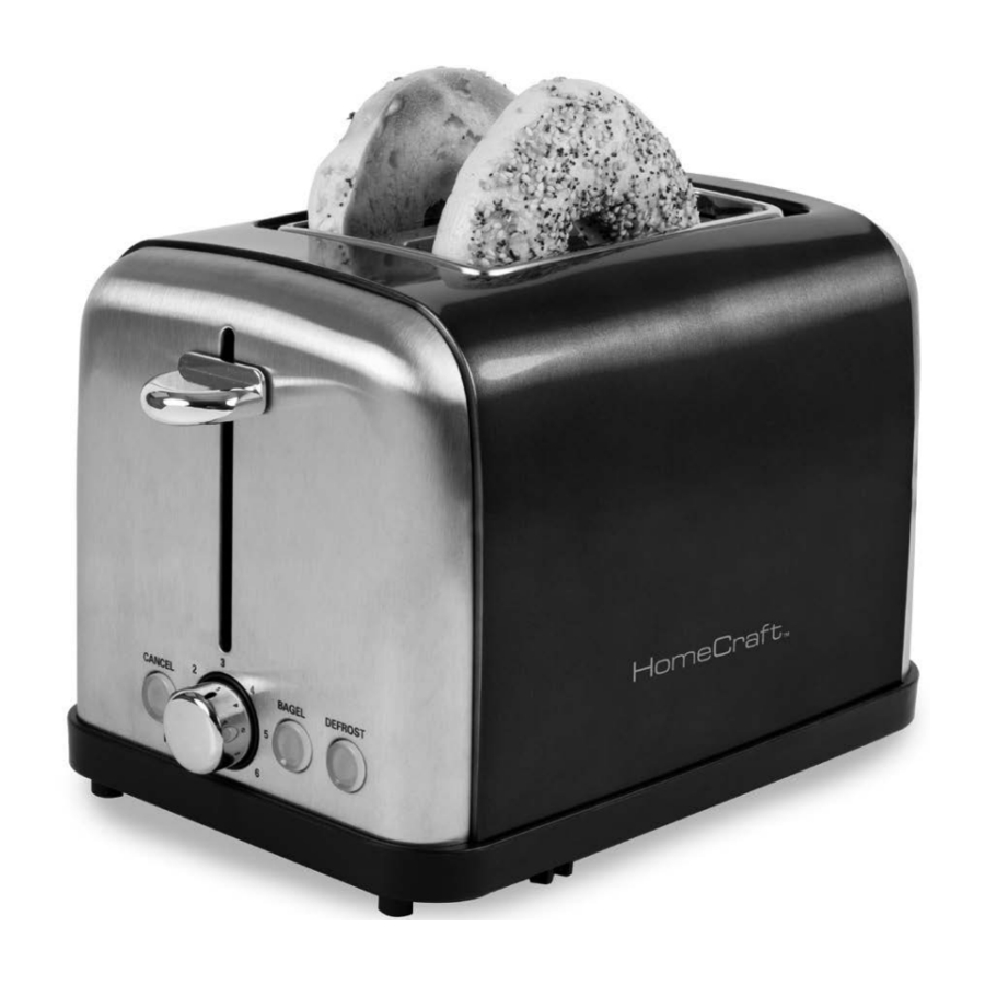 Nostalgia HomeCraft HCRTST2BS 2Slice Toaster Manual ManualsLib