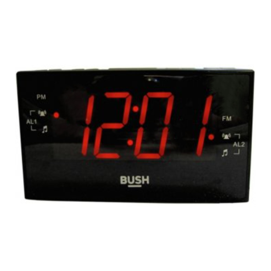 Bush CR828P Clock Radio Manual ManualsLib
