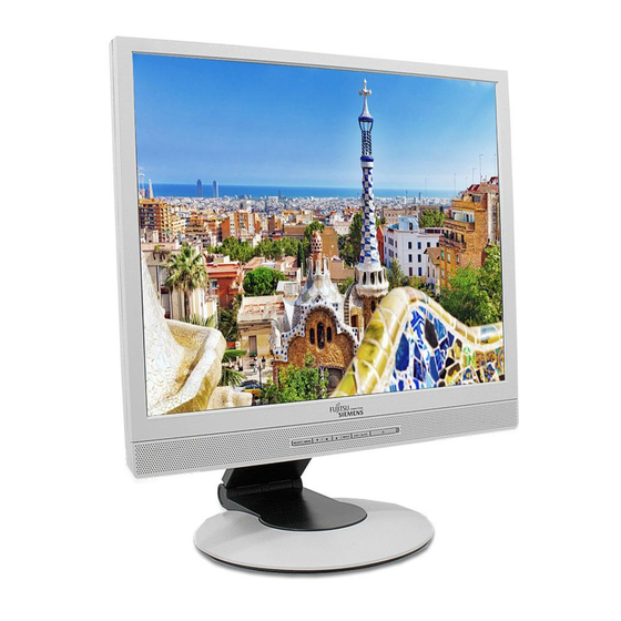 Fujitsu Siemens Computers SCALEOVIEW L17-6 Getting Started