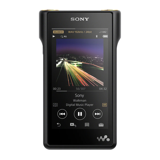 Sony NW-WM1A Service Manual