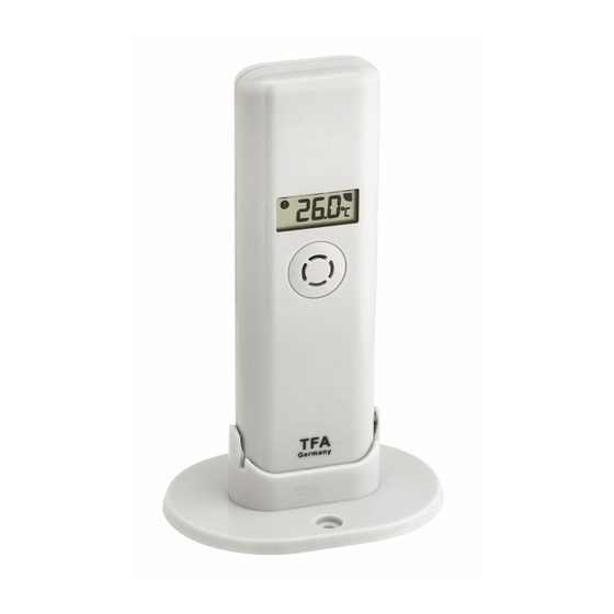 TFA WeatherHub 30.3303.02 Quick Reference