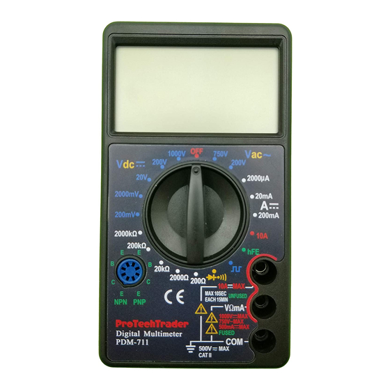 ProTechTrader PDM-711 Manuals