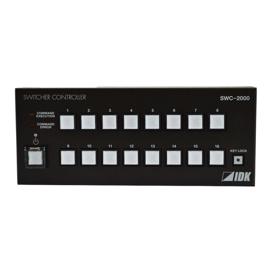 IDK SWC-2000 Manual