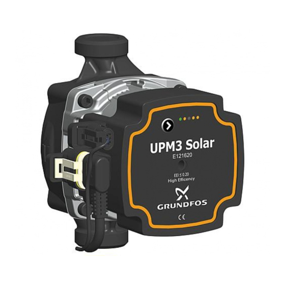 Grundfos UPM3 Solar Instructions Manual