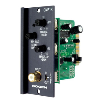 Bogen CMP1R Compressor Limiter Module Manuals