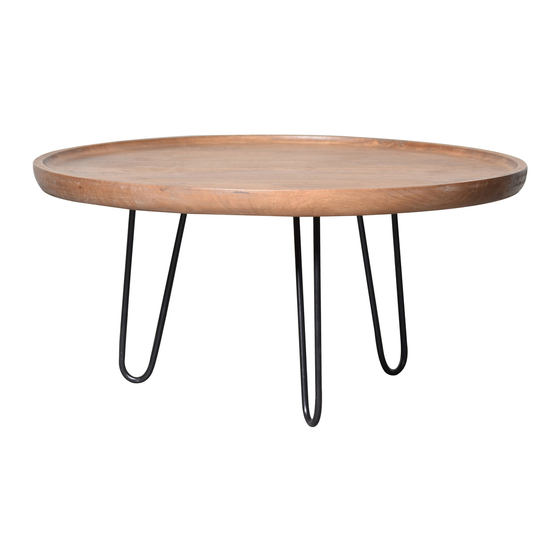 Kenroy Home NEWCASTLE COFFEE TABLE 47028 Use And Care Manual