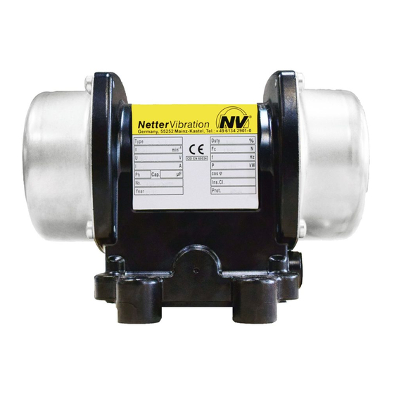 NetterVibration NED 605 Instruction Manual