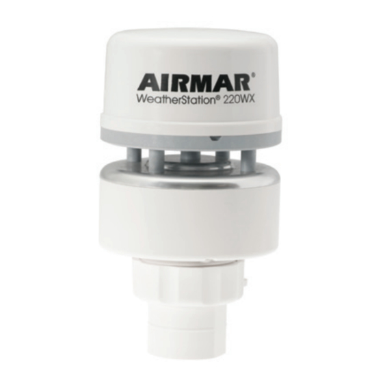 Airmar Technology Corporation WeatherStation 33-627-01 Installation Instruction Supplement