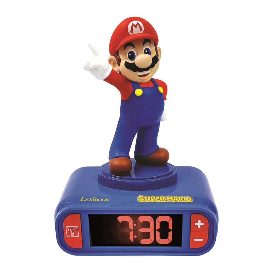 LEXIBOOK RL800NI Super Mario Alarm Clock With Sound Manual ManualsLib