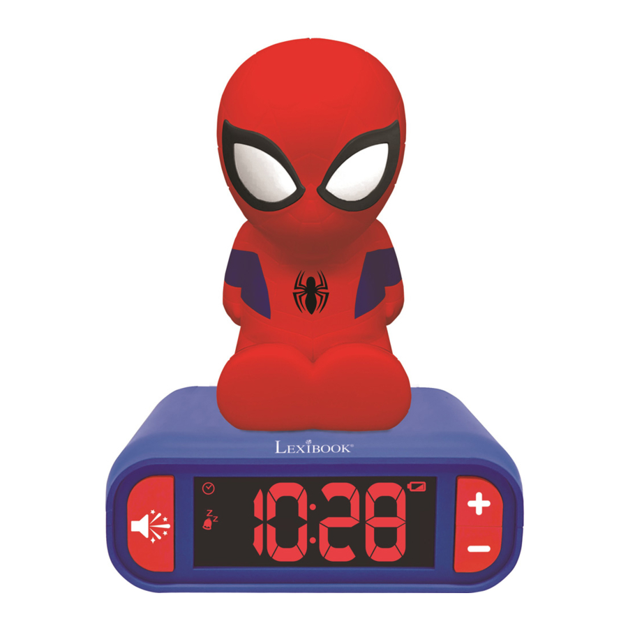 LEXIBOOK RL800SP SpiderMan Nightlight Alarm Clock Manual ManualsLib