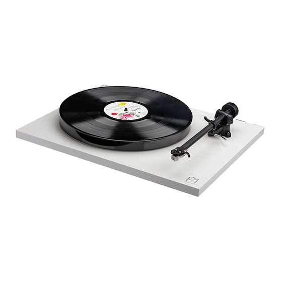 Rega Planar 1 User Manual