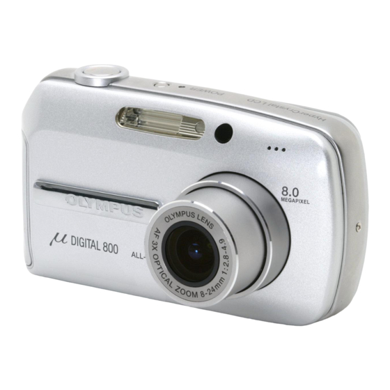Olympus 800 - Superzoom 800 Manuel Avancé