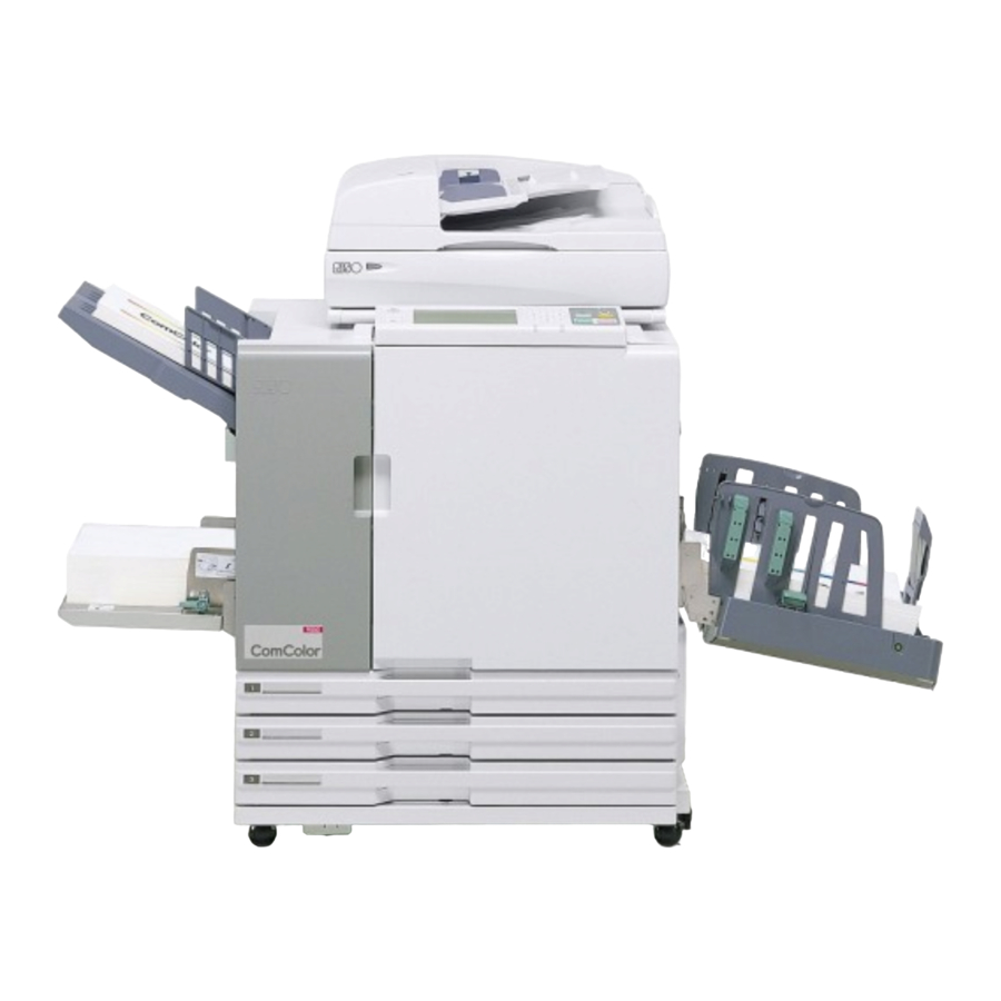 Riso Comcolor Series, Comcolor 3050 / 3010 Manual
