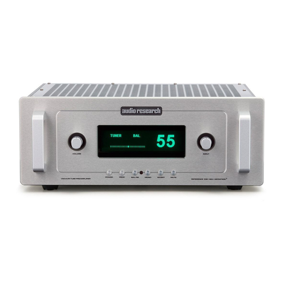 Audio Research Reference 5 Owner's Manual