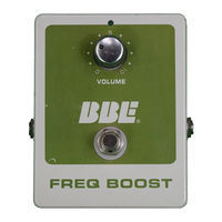 BBE Freq Boost User Manual