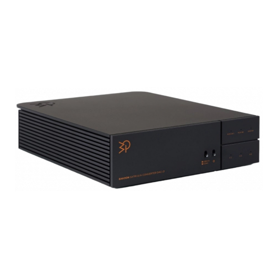 Bakoon DAC-21 Owner's Manual