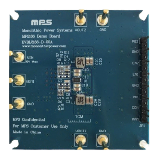 MPS EVBL2166-D-00A Quick Start Manual