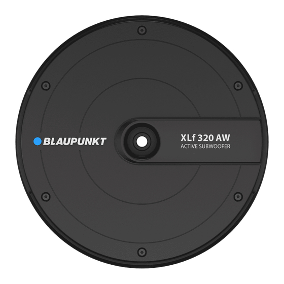 Blaupunkt XLf 320 AW Operating And Installation Instructions