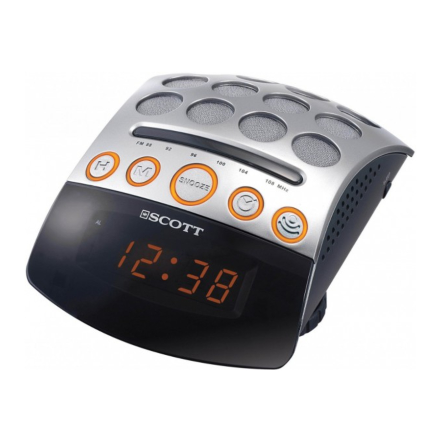 Scott CX48 Clock Radio Manual ManualsLib