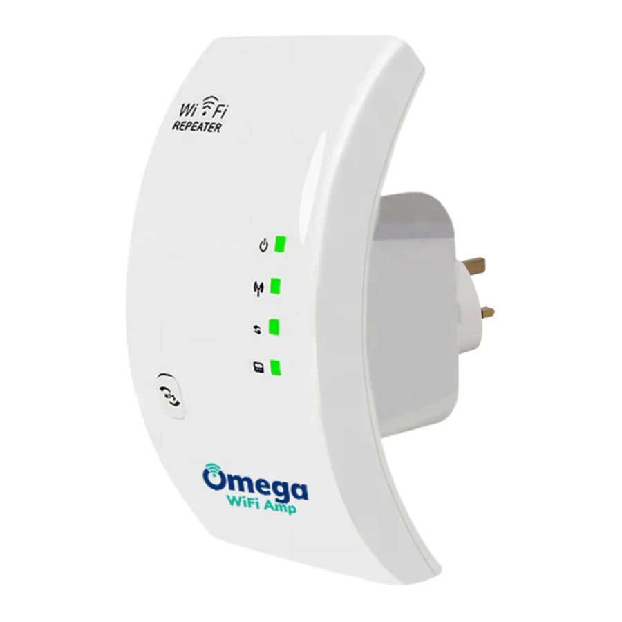 Omega WiFi Amp WirelessN WiFi Repeater Manual ManualsLib