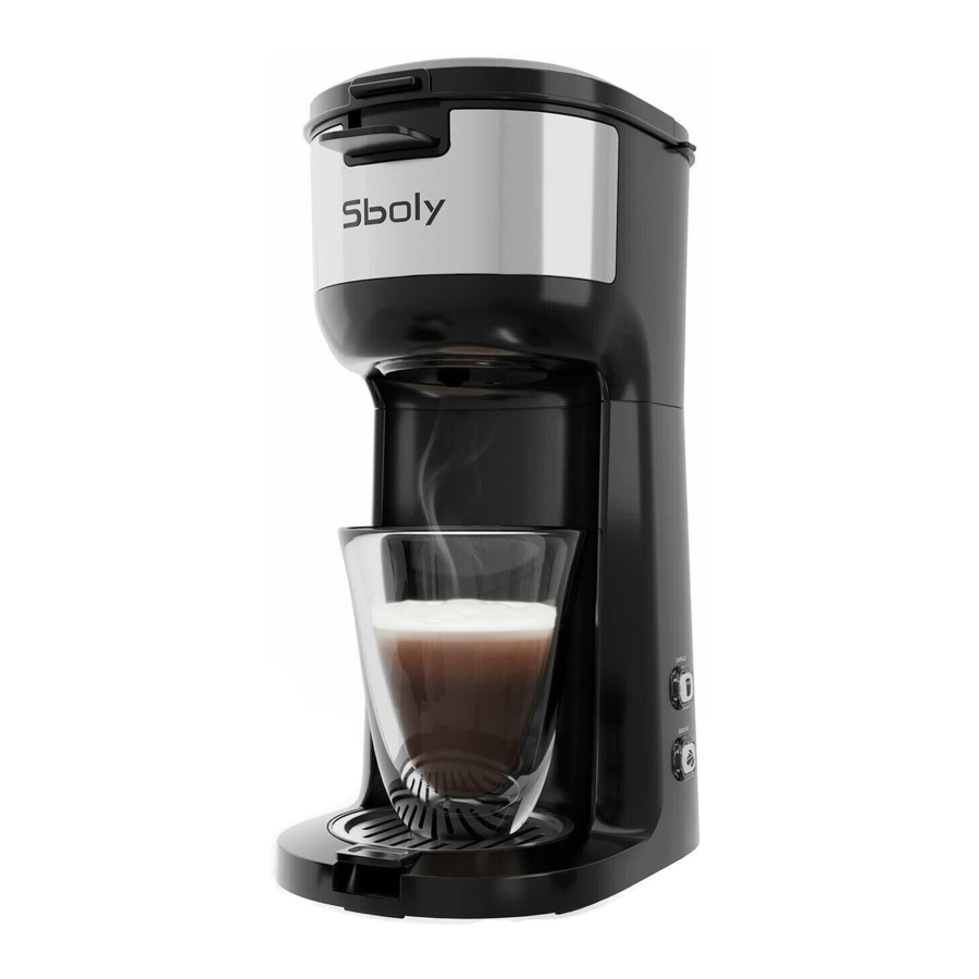 Sboly SYCM006 Single Serve Coffee Brewer Manual ManualsLib