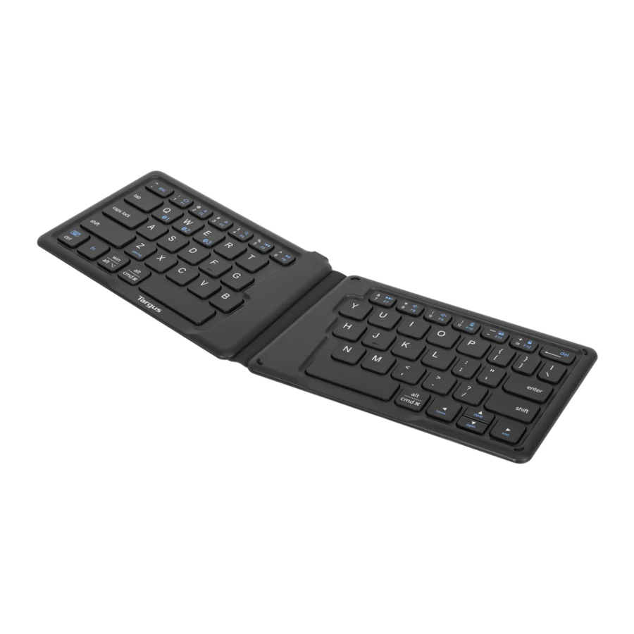 Targus AKF003 Wireless Foldable Antimicrobial Keyboard Manual