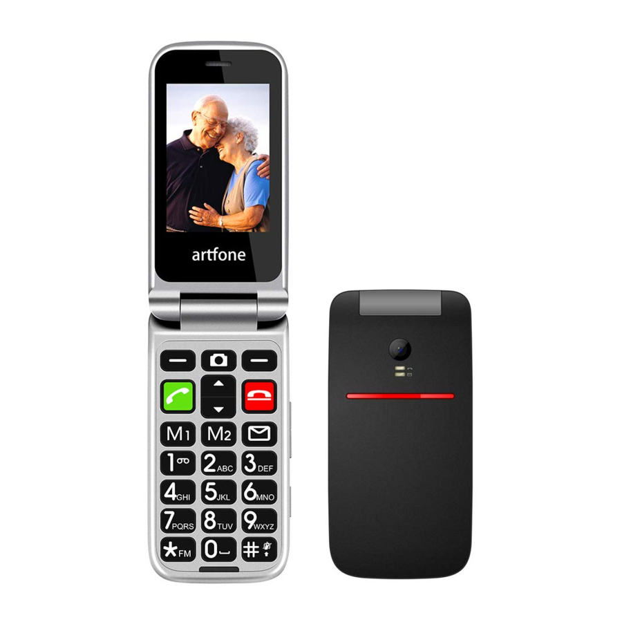 Artfone CF241A - Senior and Elderly Mobile Phone Manual | ManualsLib