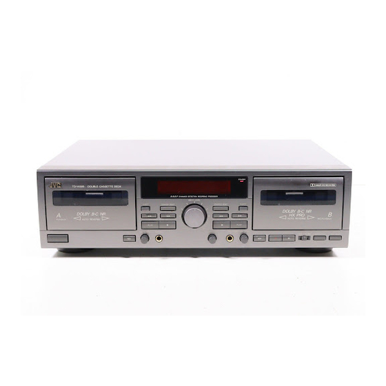 JVC TD-W308 Instructions Manual