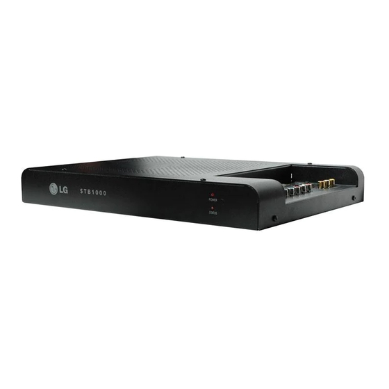 LG STB1000 Integrated Set-top Box Manuals