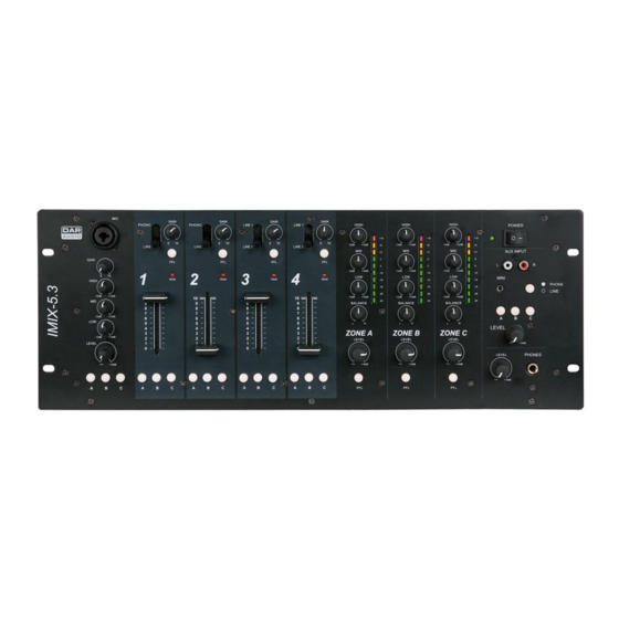 DAPAudio IMIX-5.3 Owner's Manual