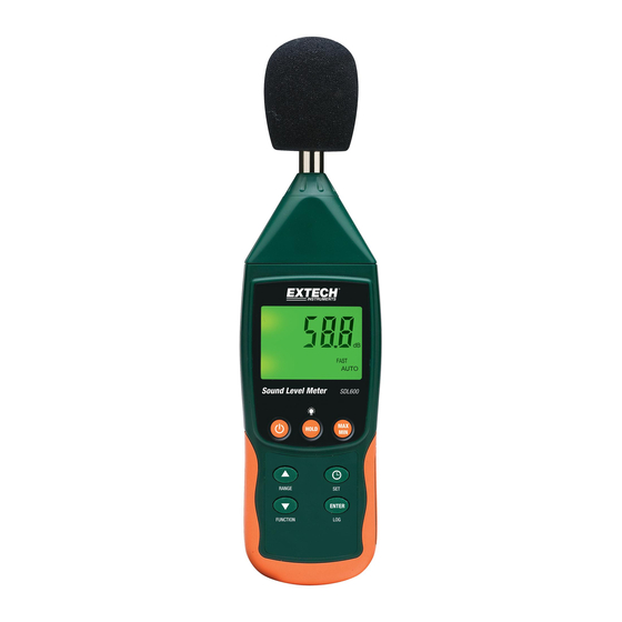 Extech Instruments SDL600 User Manual
