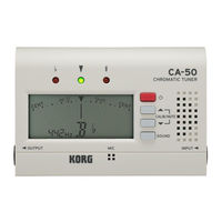 Korg CA-50 Owner's Manual