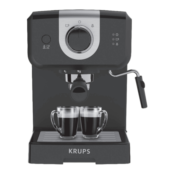 Krups Pump espresso Manual