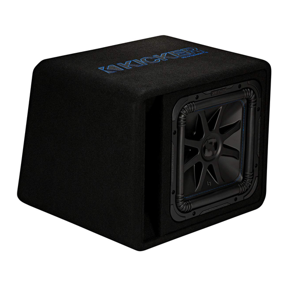 Kicker VL7S12 Owner's Manual