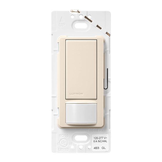 Lutron Electronics Maestro MS-OPS6M2-DV Quick Start Manual