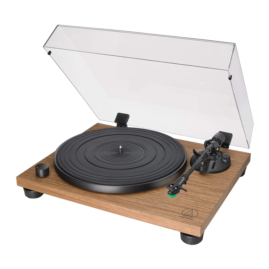 Audio-Technica AT-LPW40WN, AT-LPW30TK - Belt-Drive Turntable Manual