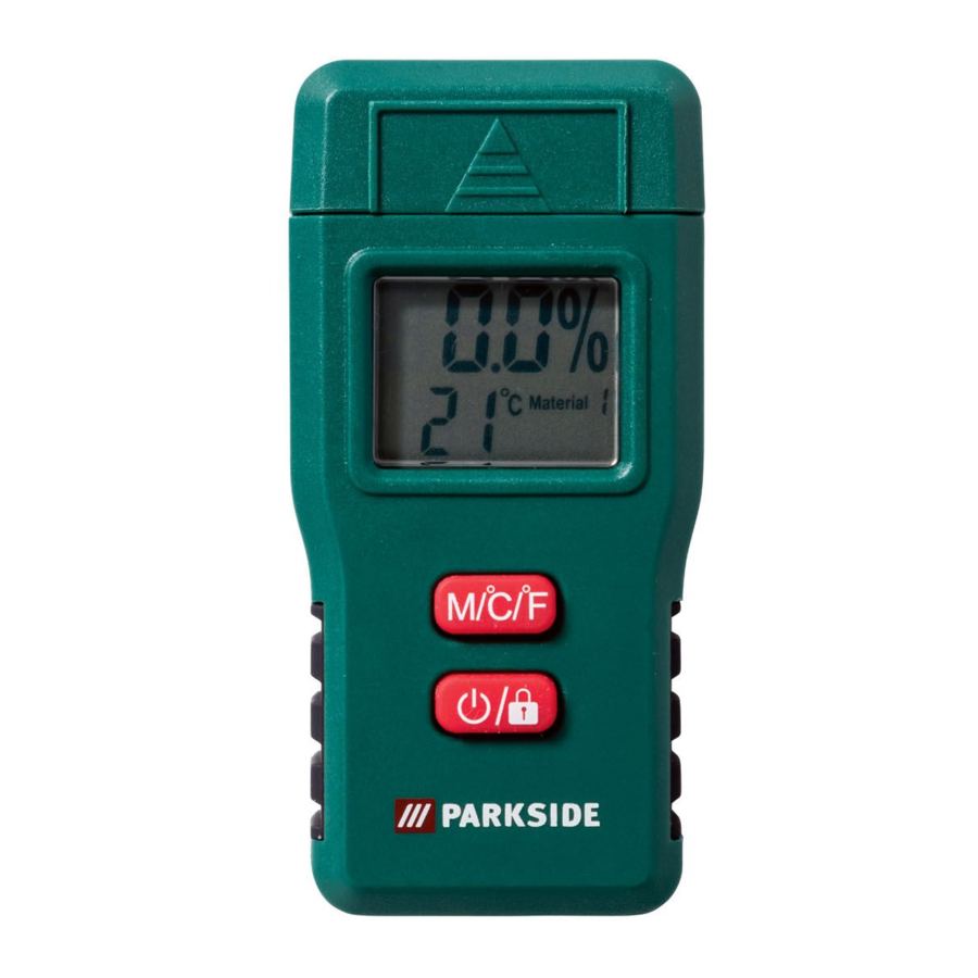 Parkside PMSHM 2 A1 Multifunctional Moisture Meter Manual ManualsLib