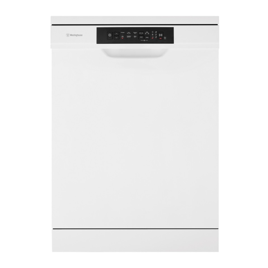 Westinghouse WSF6604WA, WSF6604XA - DISHWASHER Manual | ManualsLib