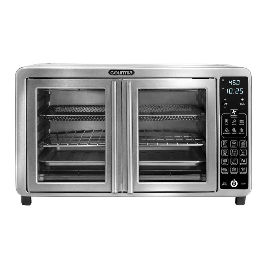 Gourmia GTF7660 FRENCH DOOR XL DIGITAL AIR FRYER OVEN MANUAL ManualsLib