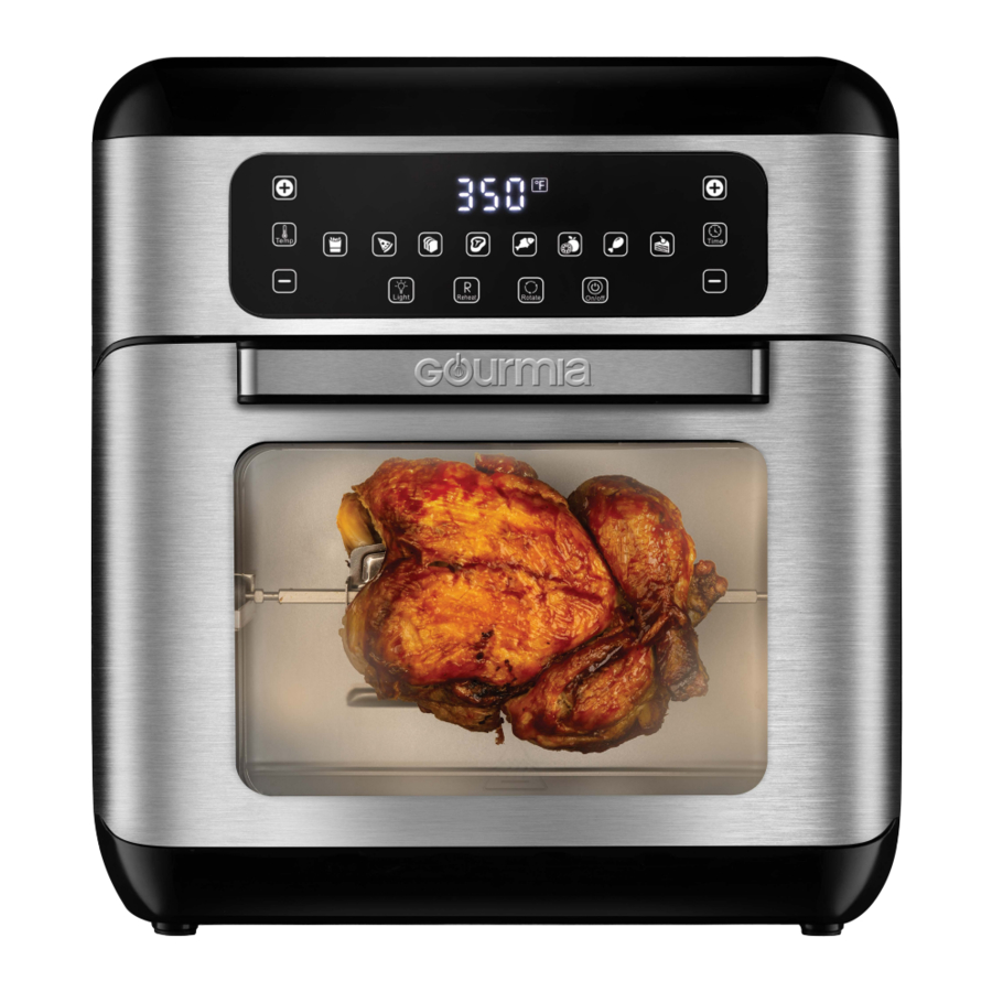 Gourmia GAF688 Digital Stainless Steel 11 Qt Window Free Fry Air