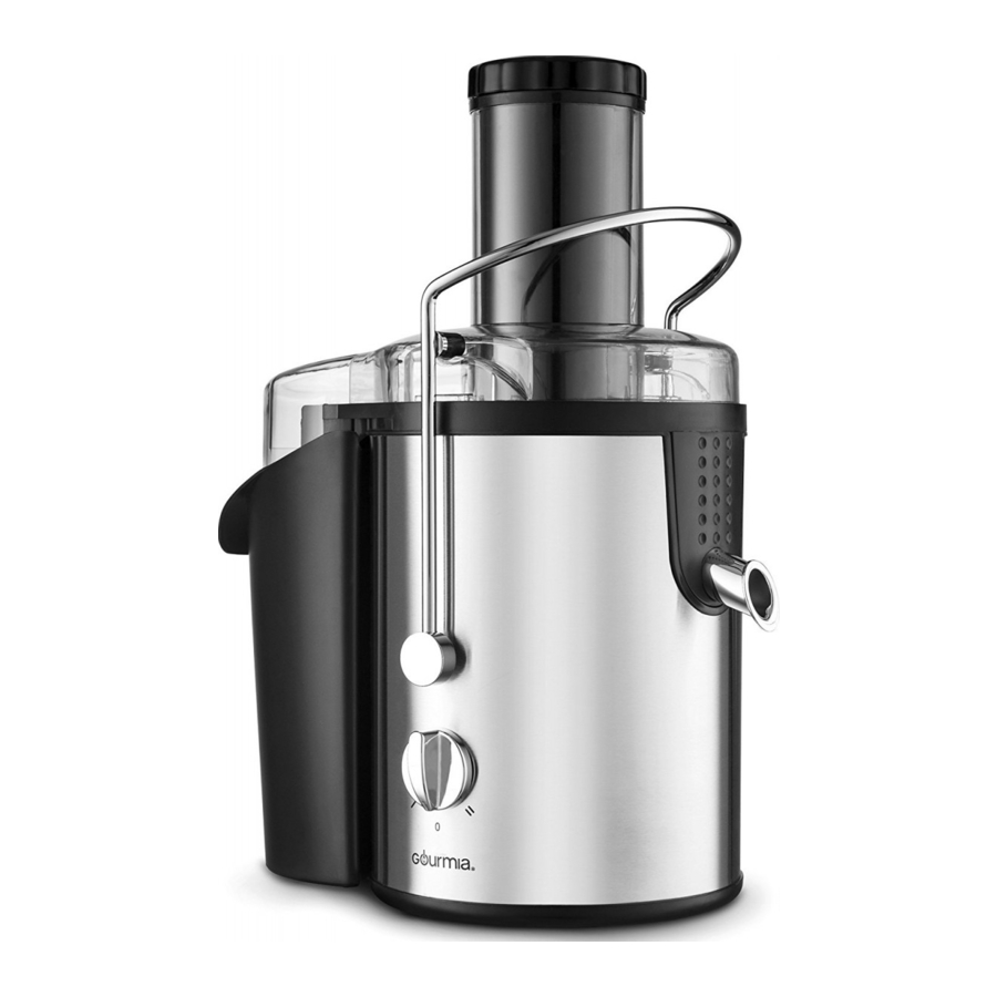 Gourmia GJ-1250 - 1000 Watt Whole Fruit Extraction Juicer PRO Manual ...